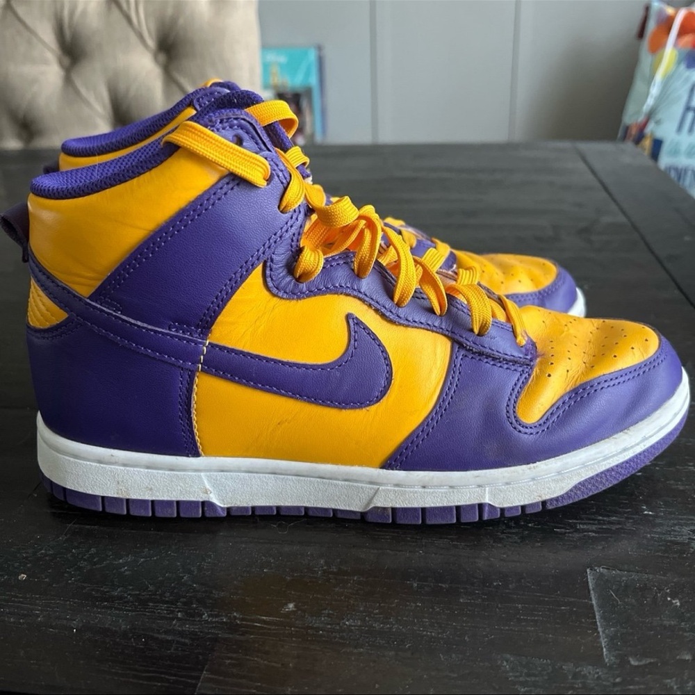 Nike High Dunk Lakers Mens 8 - Picture 2 of 8